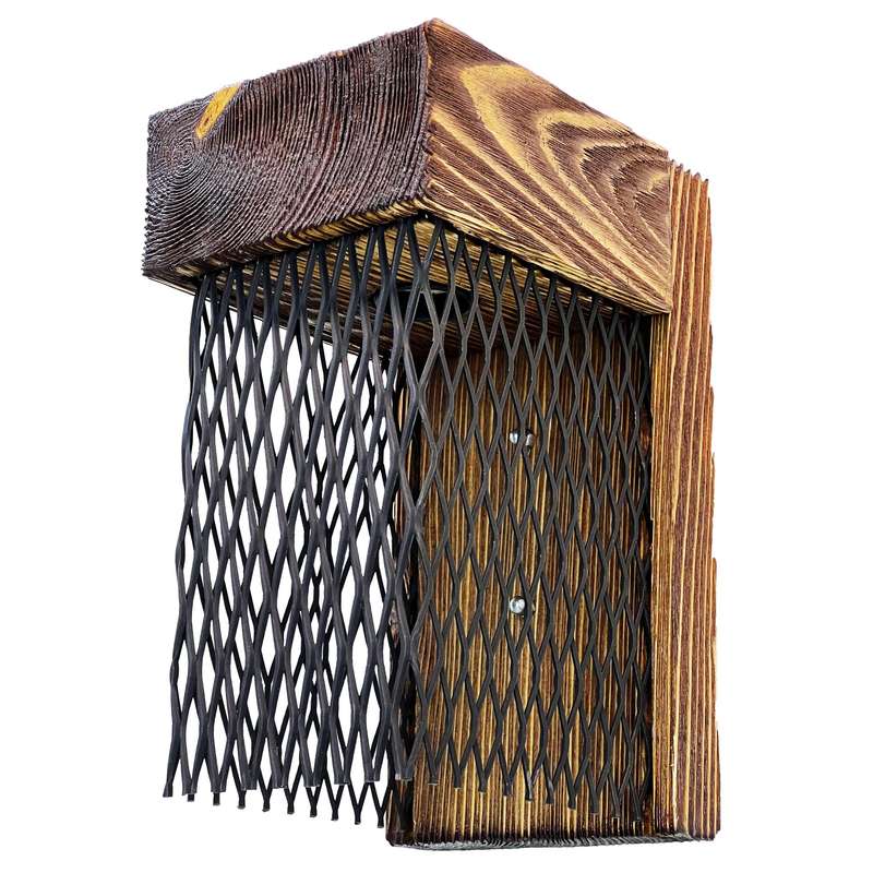 چراغ دیواری ای دی ام وود مدل چوبی توری کد W-46