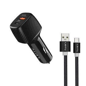 شارژر فندکی لیتو مدل LC-C22 به همراه کابل USB-C