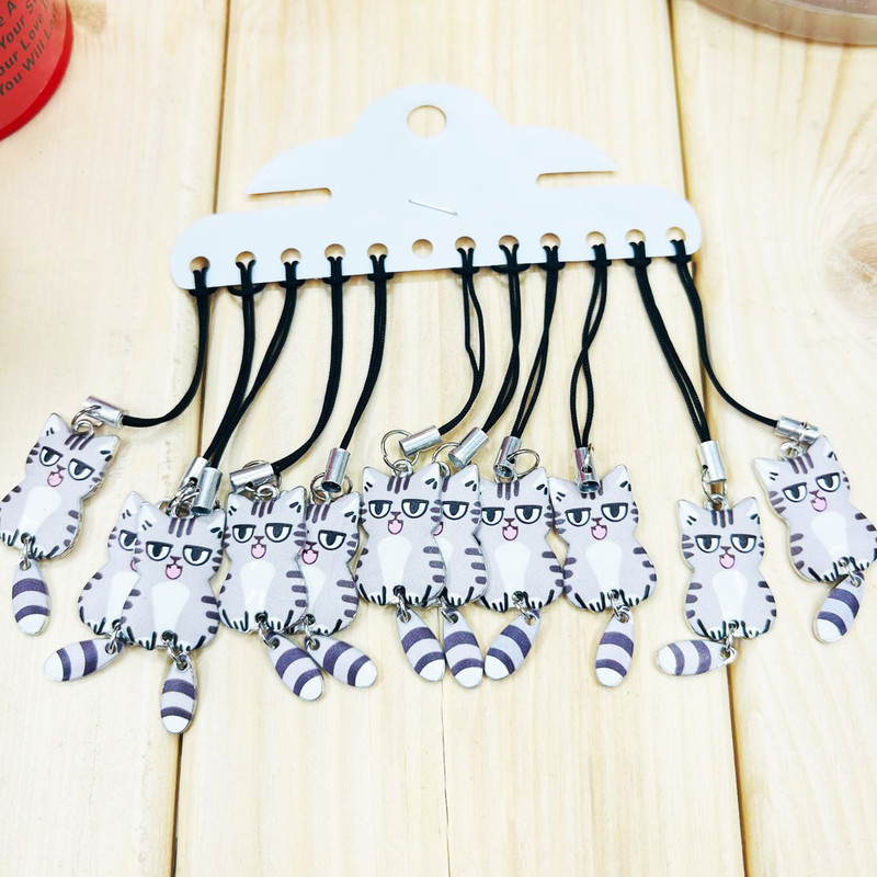 آویز موبایل مدل گربه بازیگوش کد 033