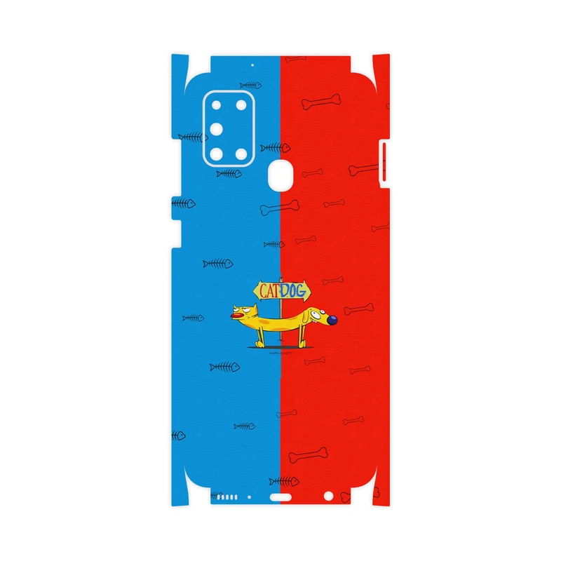 برچسب پوششی ماهوت مدل CatDog-FullSkin مناسب برای گوشی موبایل سامسونگ Galaxy A21s