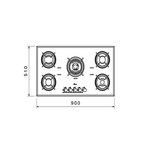 اجاق گاز صفحه ای بیمکث مدل 0011