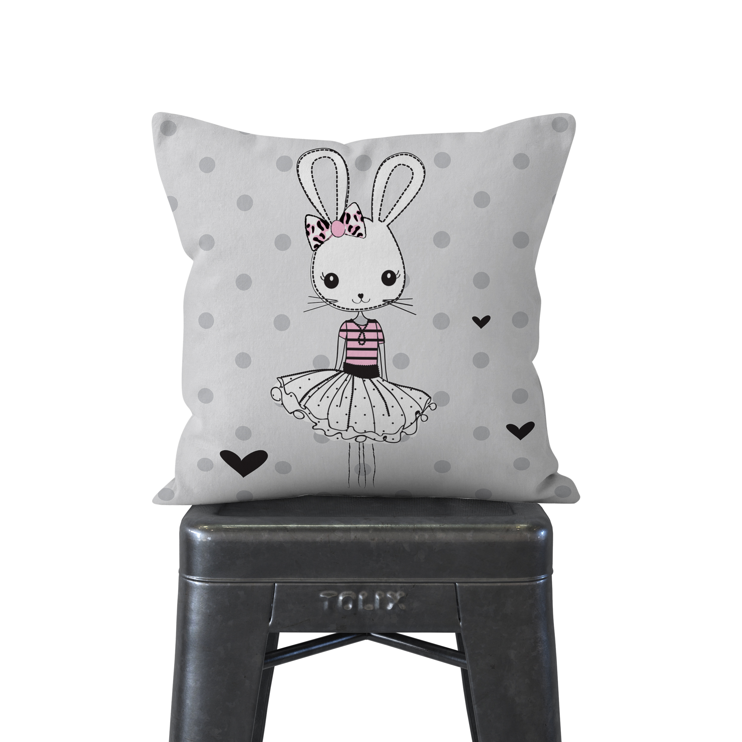 کاور کوسن کودک مدل خرگوش دورو طرح دار کد 1400171