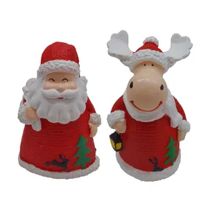 مجسمه مدل بابانوئل و گوزن کریسمسی مجموعه 2 عددی