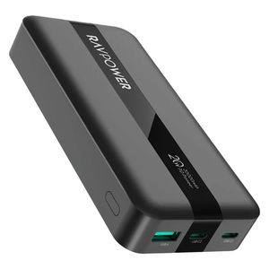 پاوربانک راوپاور مدل RP-PB1235 ظرفیت 20000 میلی آمپر ساعت