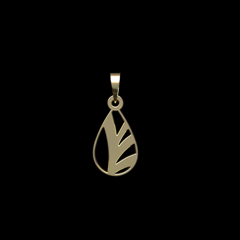 آویز گردنبند طلا 18 عیار زنانه مدوپد مدل هندسی کد PA1-13160