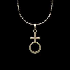 گردنبند طلا 18 عیار زنانه مدوپد مدل هندسی کد N2-1-1249