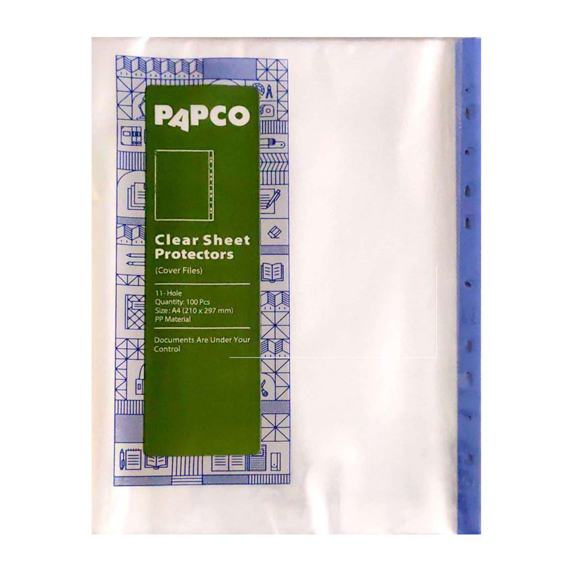کاور کاغذ A4 پاپکو مدل A4-11 بسته ۲ عددی