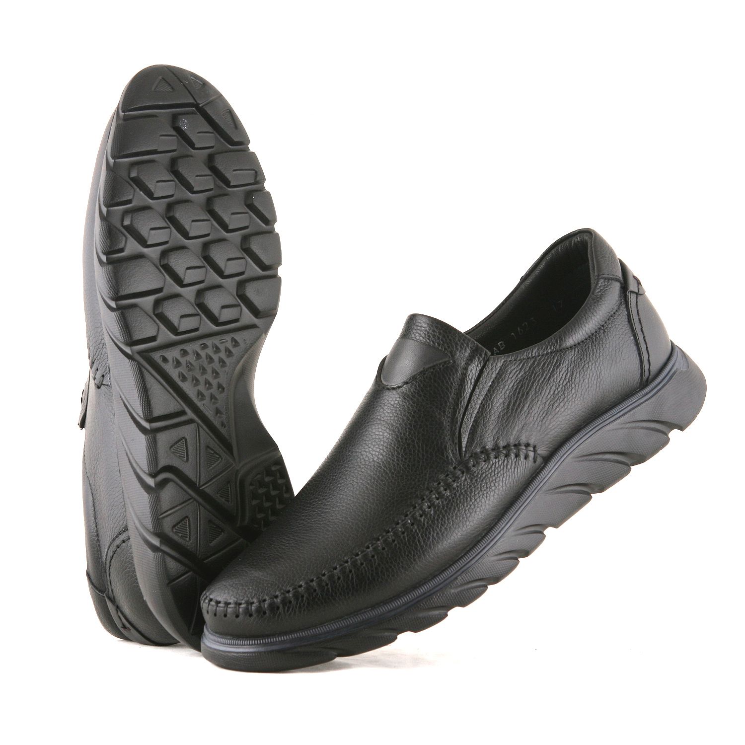 کفش طبی مردانه چرم یلسان مدل هنری کد GF-561-msk -  - 4