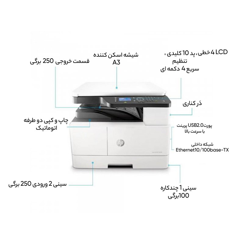 پرینتر چند کاره لیزری اچپی مدل LaserJet MFP M442dn