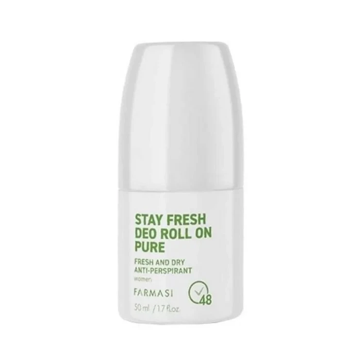 رول ضد تعریق زنانه فارماسی مدل Stay Fresh On Pure با رایحه لطیف گل‌های بهاری حجم 50 میلی لیتر