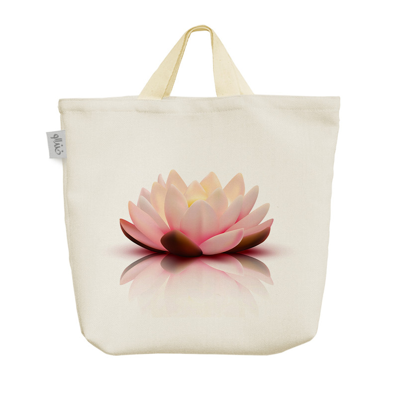 ساک خرید خندالو مدل گل نیلوفر کد 10211