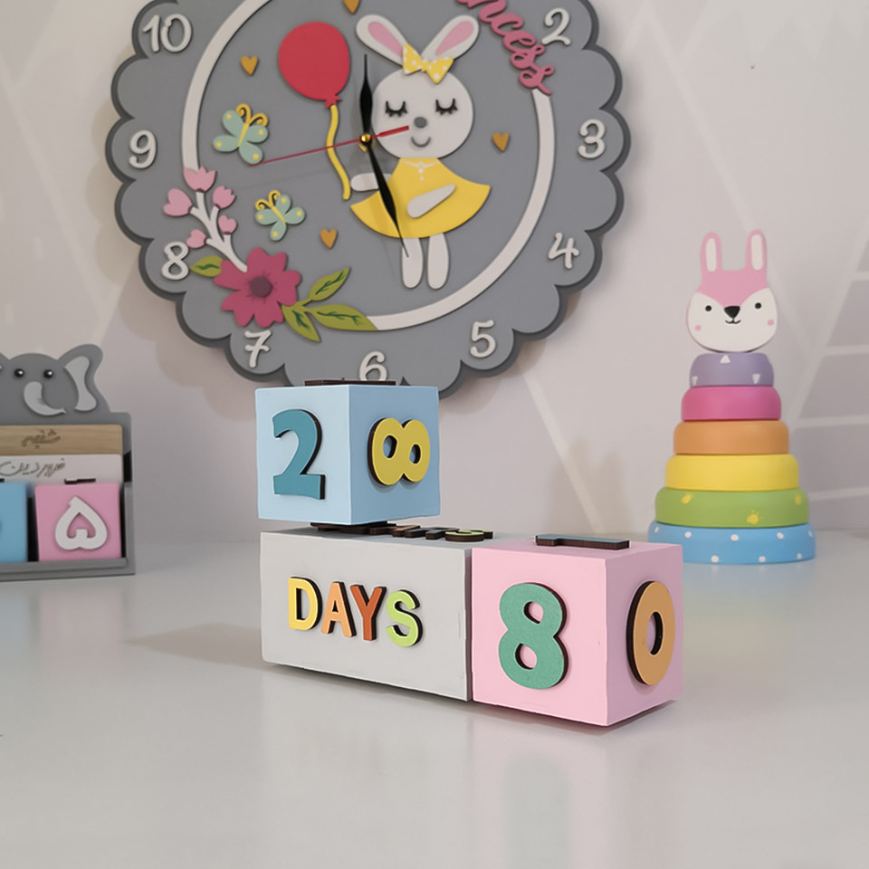 استند رومیزی کودک مدل مدل گاهشمار سن کد MKids35-FullColor-E
