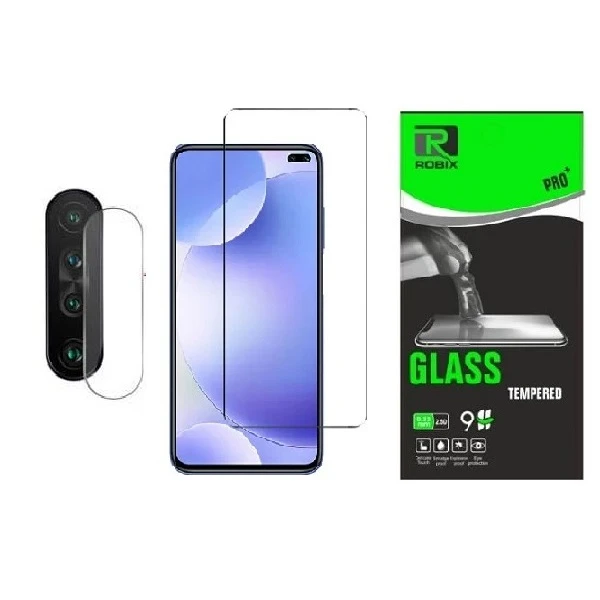 محافظ صفحه نمایش روبیکس مدل SA-K30 مناسب برای گوشی موبایل شیائومی Redmi K30 به همراه محافظ لنز دوربین