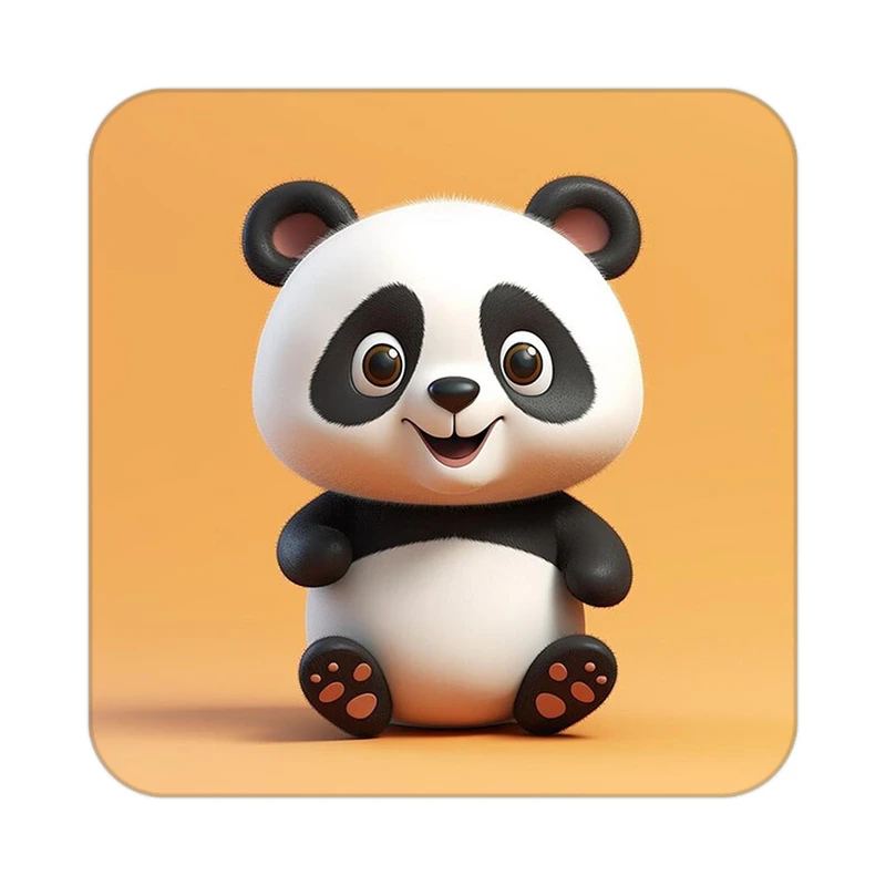 زیر لیوانی کاکتی طرح حیوانات کارتونی مدل mp27169