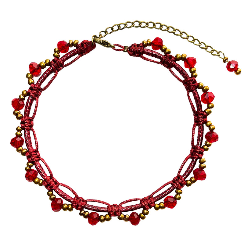 پابند زنانه دل تافته مدل چرمی کریستالی کد Dl_A22 پابند زنانه دل تافته مدل چرمی کریستالی کد Dl_A22