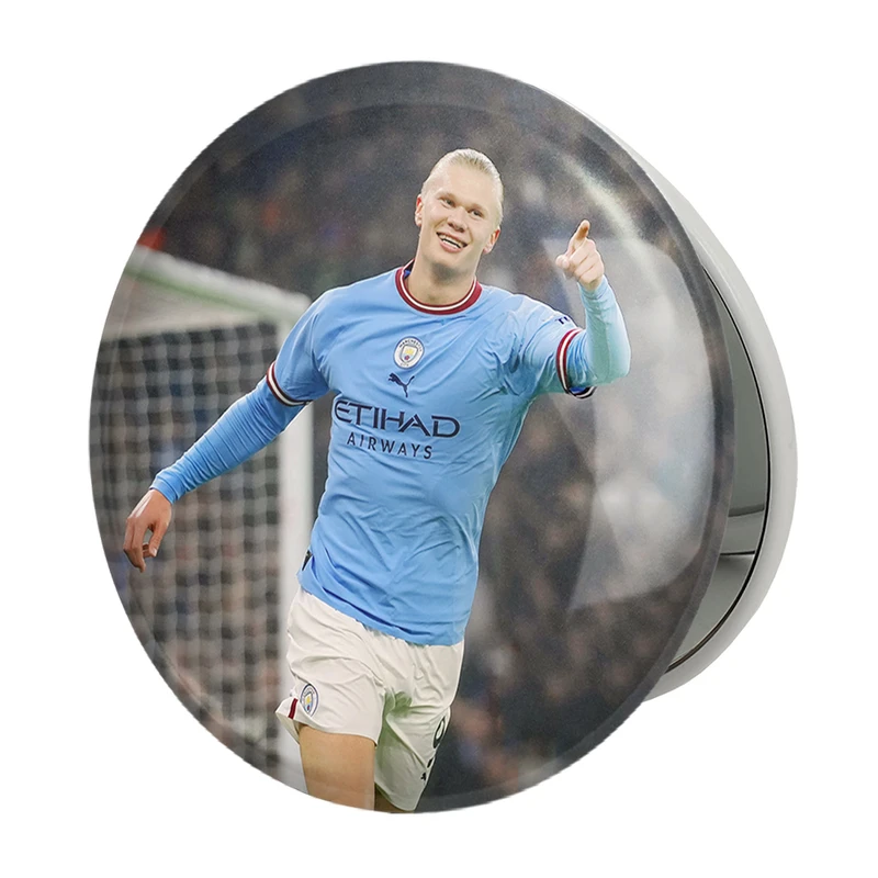 آینه جیبی خندالو طرح ارلینگ هالند (Erling Haaland) مدل تاشو کد 36372