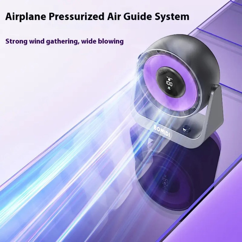 پنکه شارژی بمیدی مدل DF02 ظرفیت 4000 میلی آمپر ساعت