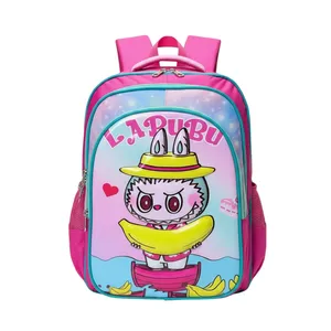 کوله پشتی مدرسه مدل لبوبو رویه فایبر برجسته کد 001