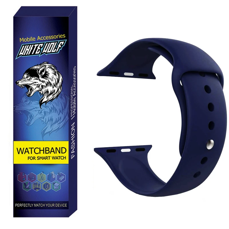 بند وایت ولف مدل WB-SILICONE مناسب برای اپل واچ سری 7/8/9 سایز 41mm