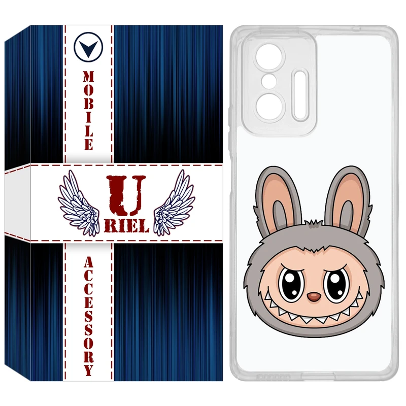 کاور یوریل مدل Clear کد 114 طرح لبوبو Labubu مناسب برای گوشی موبایل شیائومی 11T / 11T Pro