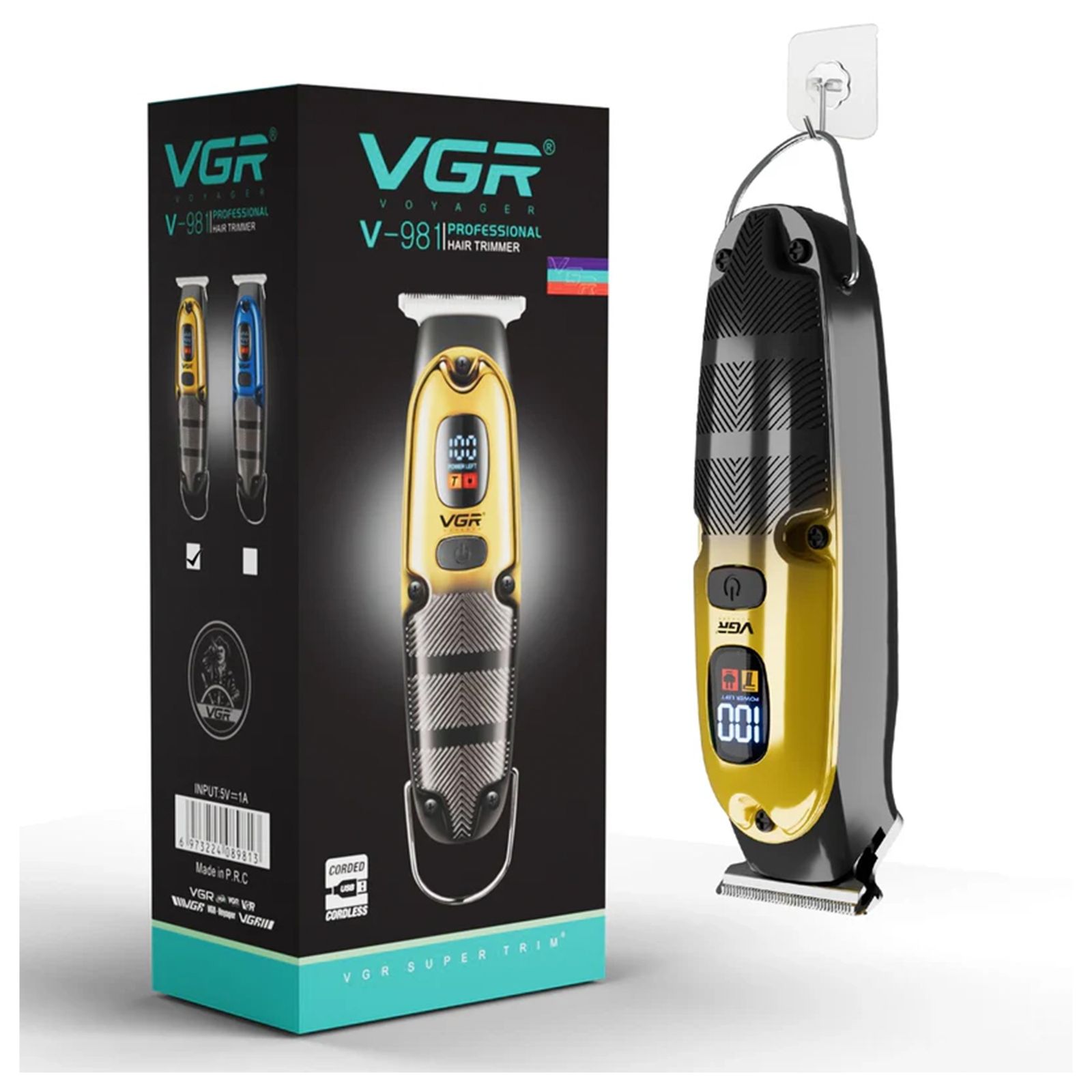 ماشین اصلاح موی صورت وی جی ار مدل V-981 - - 18