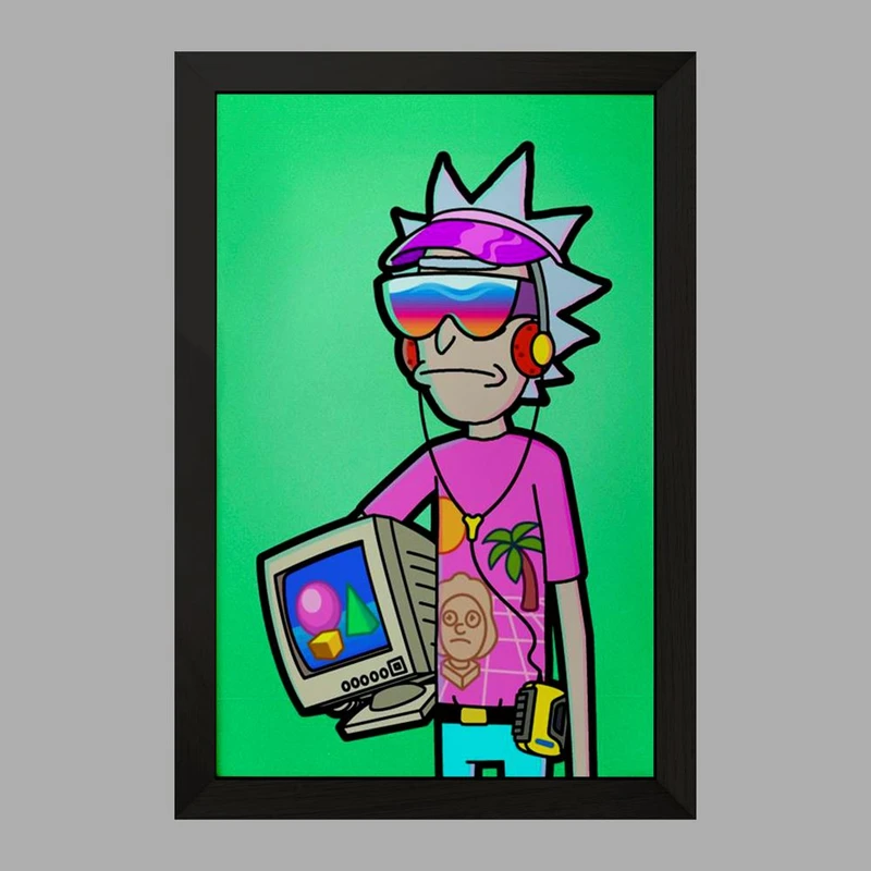 تابلو خندالو مدل انیمیشن ریک و مورتی Rick and Mort کد 26591