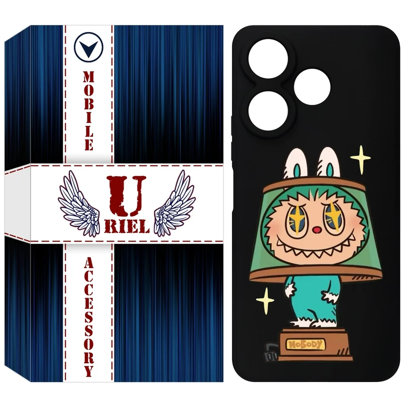 کاور یوریل قاب مدل KSH کد 126 طرح عروسک لبوبو مناسب برای گوشی موبایل شیائومی Redmi 13x / 13 4G / Poco M6 4G