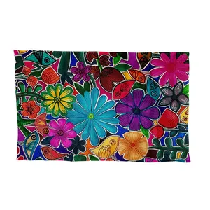 کاغذ کادو ترمه طراحان ایده مدل باغچه کد znk023 بسته 10 عددی