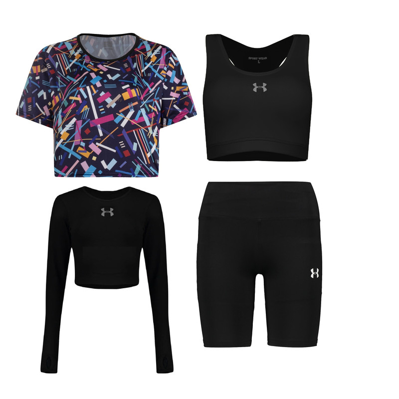 ست چهار تکه لباس ورزشی زنانه مدل 1801-69-63-56