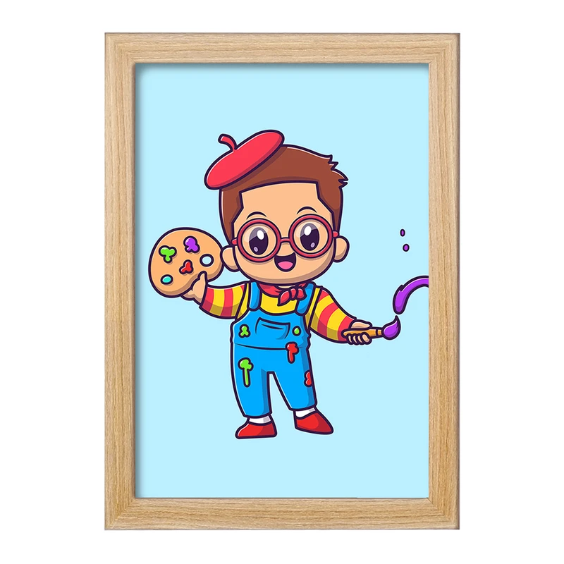 تابلو خندالو مدل نقاش کد 29374