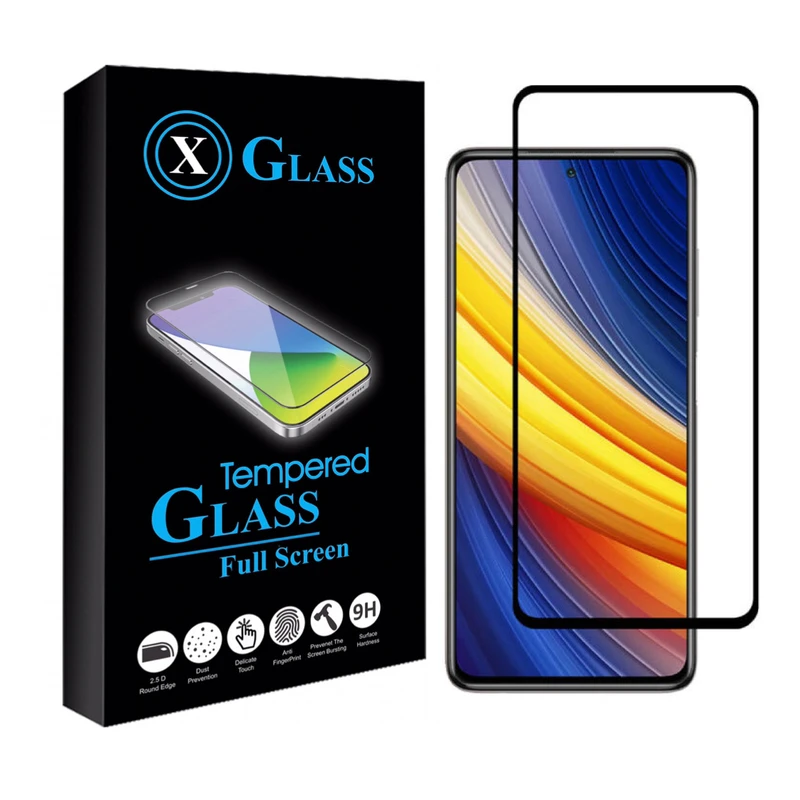 محافظ صفحه نمایش ایکس گلس مدل فول 01 مناسب برای گوشی موبایل شیائومی POCO X3 PRO