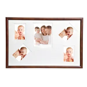 قاب عکس مدل خانواده طرح پنج عکس