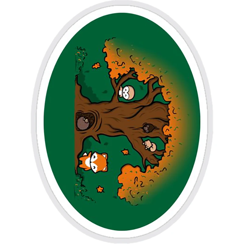 استیکر لپ تاپ طرح autumn friends کدST107