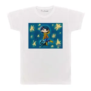 تی شرت بچگانه پرمانه طرح کورالین کد pmt.4813