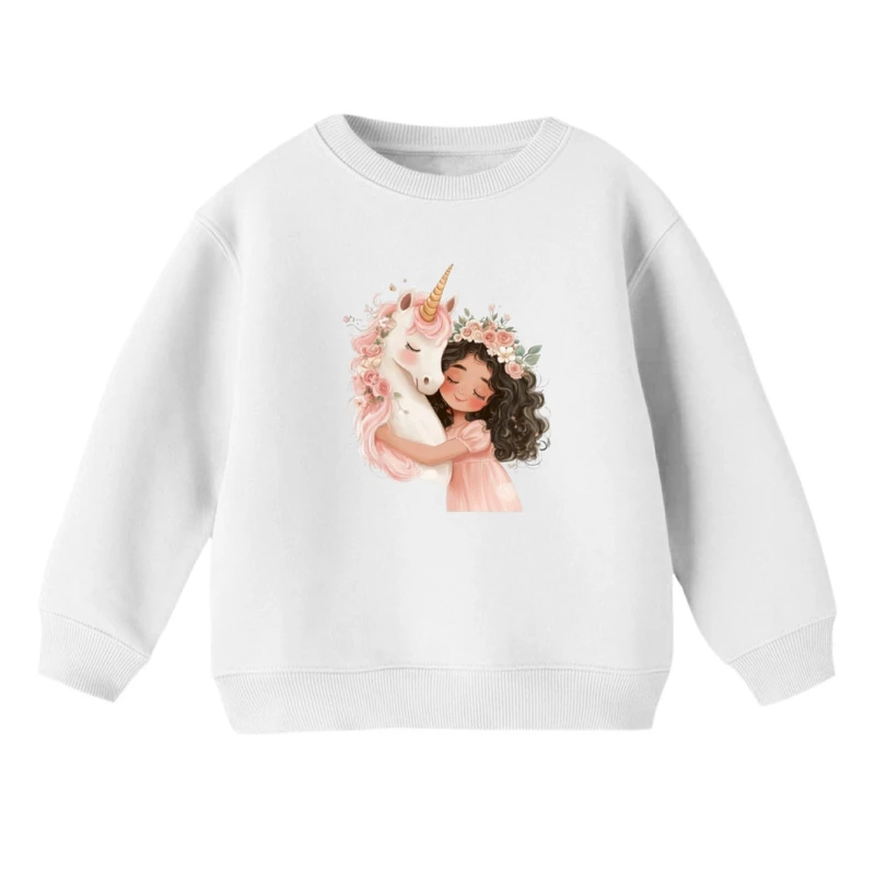 سویشرت بچگانه مدل دخترک و اسب شاخدار 