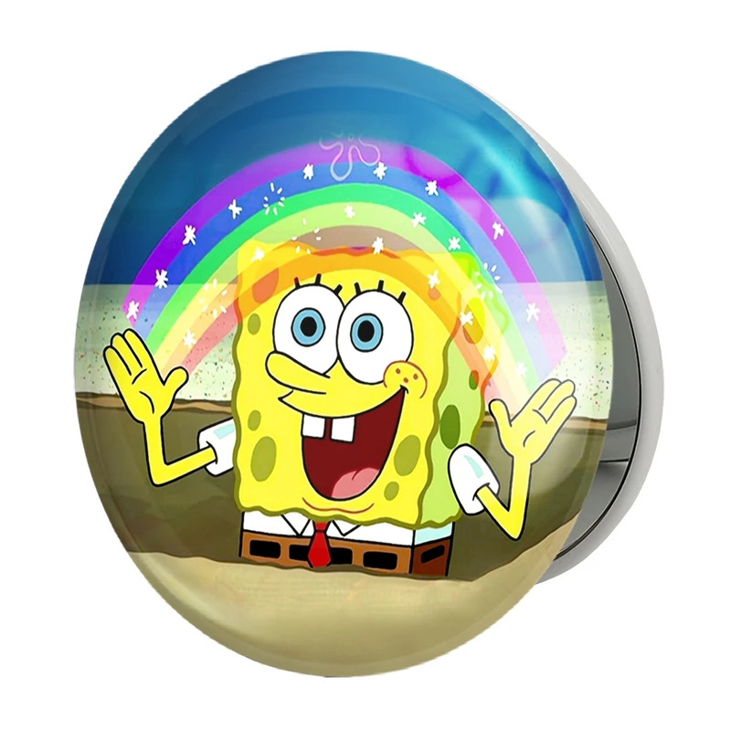 آینه جیبی خندالو طرح باب اسفنجی مدل تاشو کد 4748 