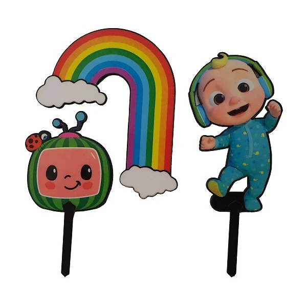 تاپر تزیین کیک به گز مدل نی نی موزیکال مجموعه 3 عددی