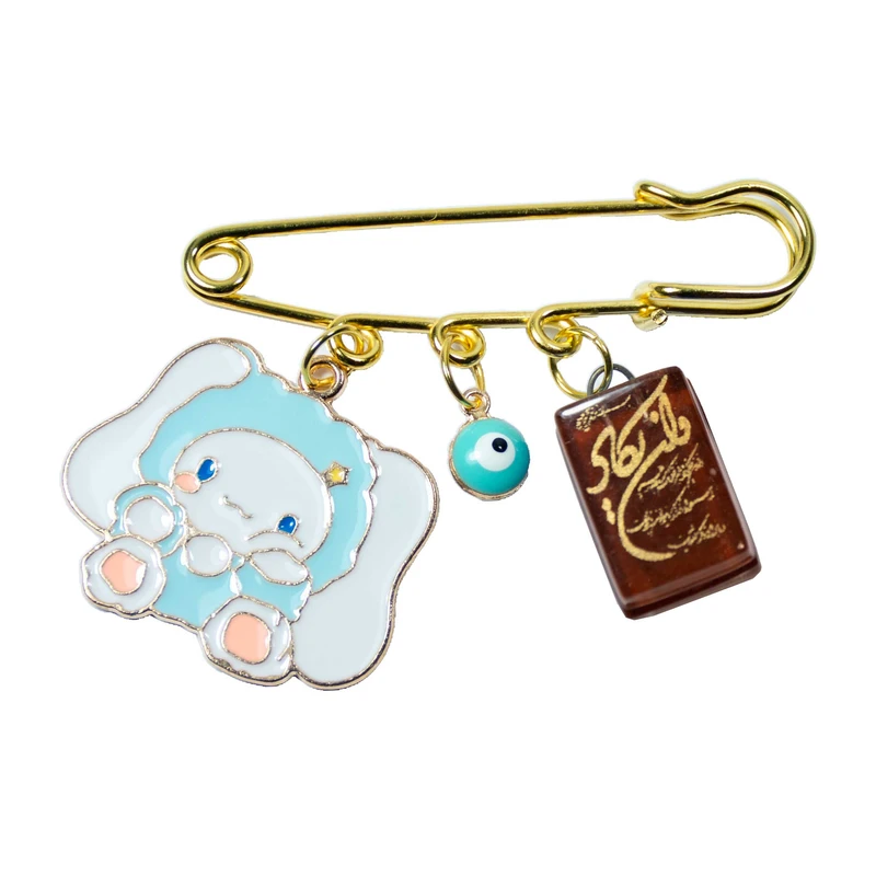 سنجاق سینه نوزادی مدل وان یکاد و چشم نظر و Cinnamoroll خواب آلو