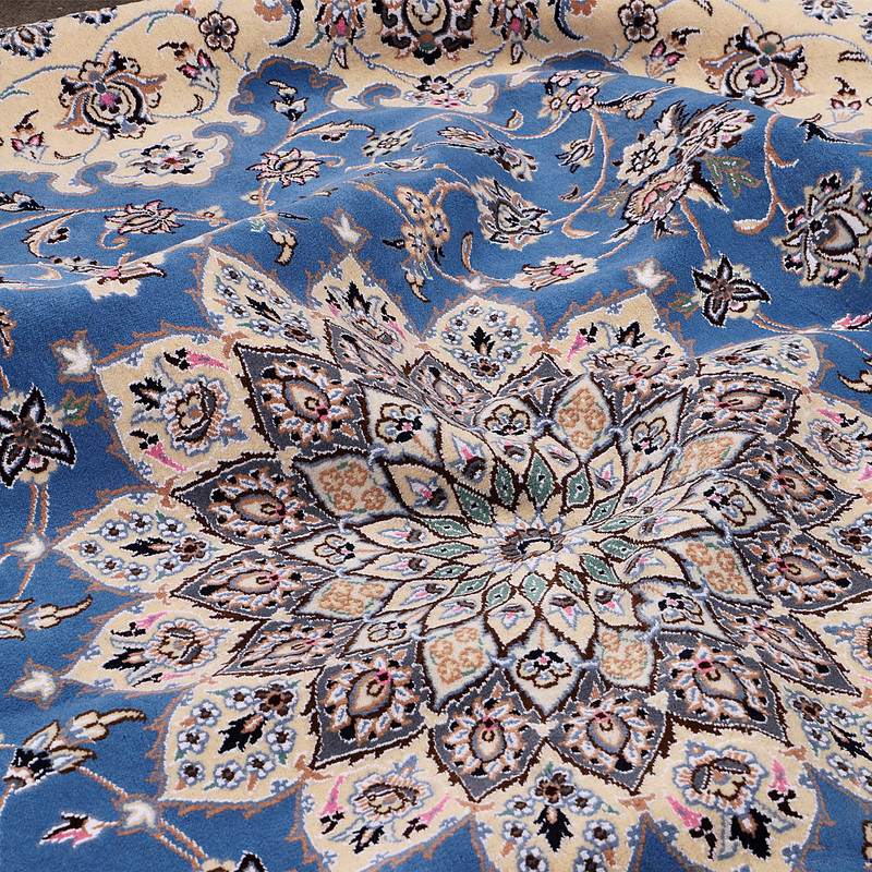 فرش دستبافت چهار متری مدل دایره کد 140281