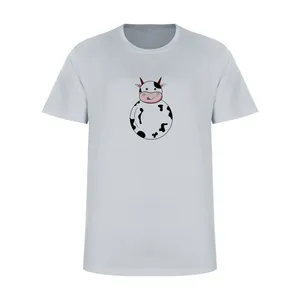 تی شرت آستین کوتاه زنانه مدل CUTE کد L318 رنگ طوسی