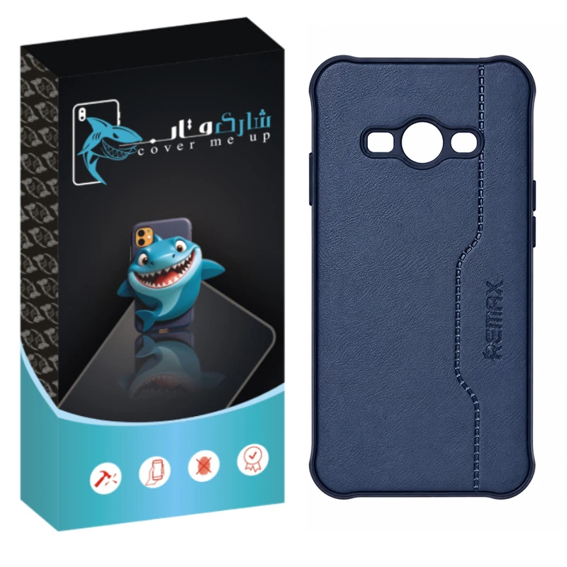 کاور شارک قاب مدل چرم RMX مناسب برای گوشی موبایل سامسونگ Galaxy J110