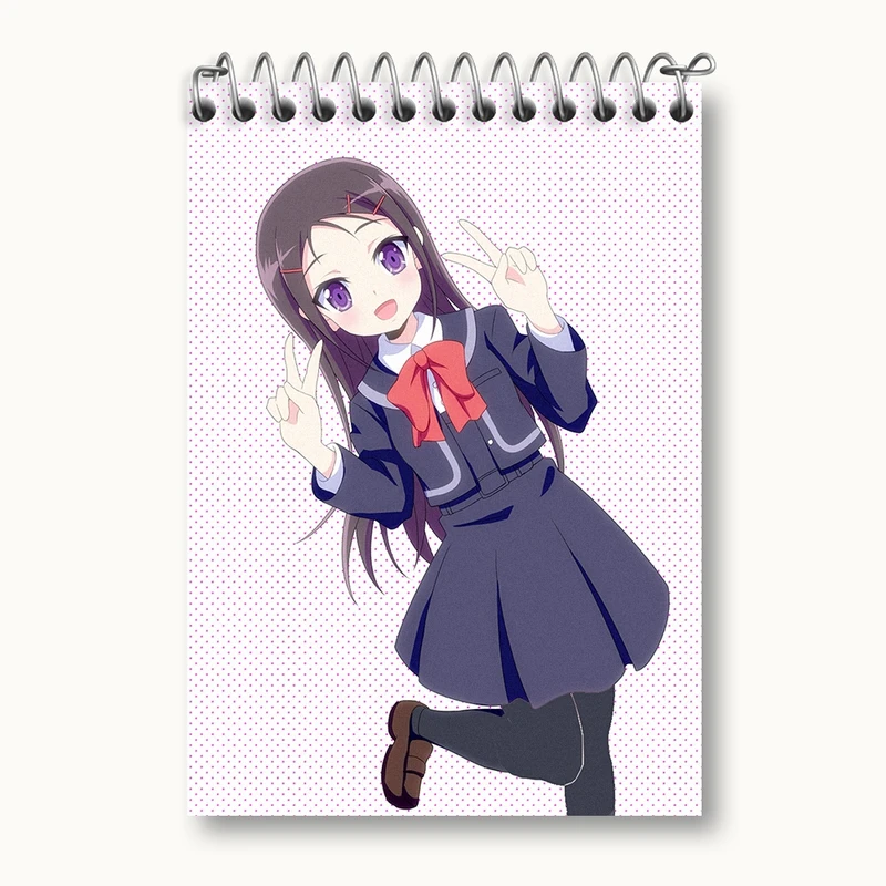 دفتر یادداشت 50 برگ خندالو مدل آیومی انیمه شارلوت کد 32091