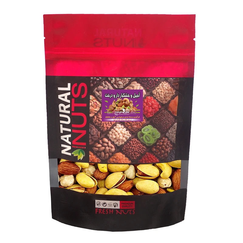 آجیل مخلوط چهار مغز شور ممتاز دارو درخت - 500 گرم 