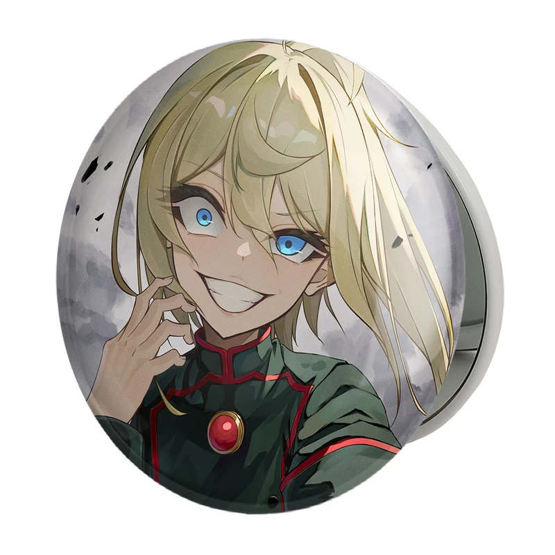 آینه جیبی خندالو طرح تانیا انیمه یوجو سنکی مدل تاشو کد 34684