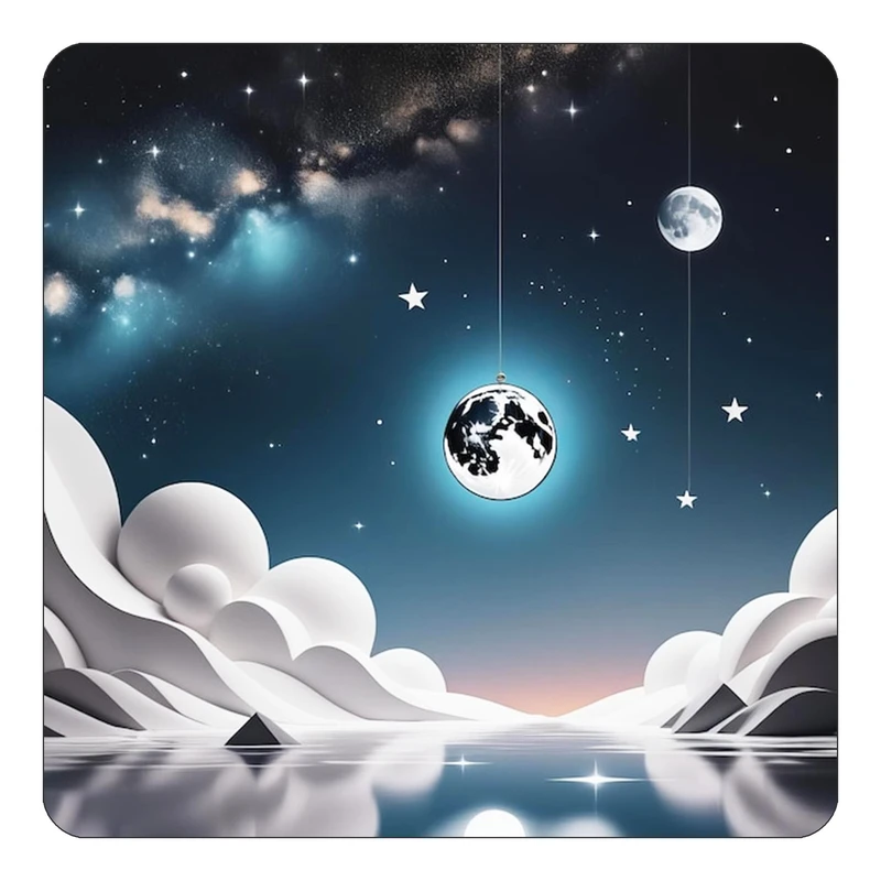 مگنت کاکتی طرح ماه و ستاره مدل mp50603