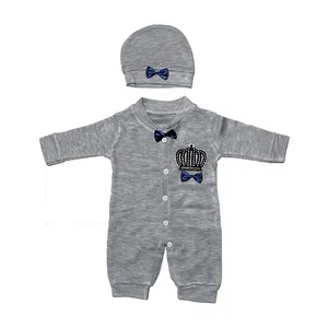 ست سرهمی و کلاه نوزادی مدل تاج