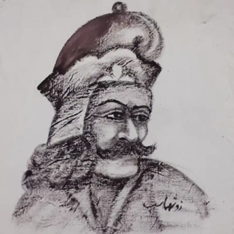 رومیزی چاپ دستی مدل نقاشی چهره