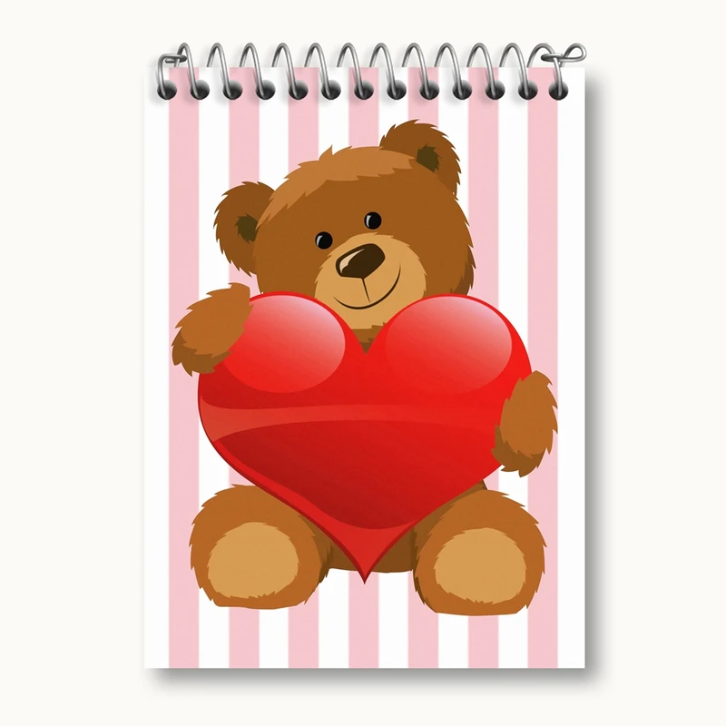 دفتر یادداشت 50 برگ خندالو مدل عاشقانه کد 1896