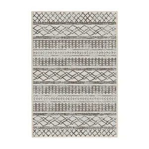 فرش ماشینی 1000 شانه اورکوم زمینه کرم حاشیه قهوه ای طرح مینیمال سودا کد OR.1119.05