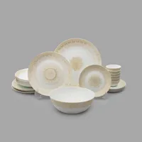 سرویس غذاخوری اوپال 26 پارچه 6 نفره دینو مدل  گرد کلاسیک ورژن 3 26007 